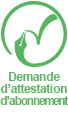 Demande d'attestation mensuelle