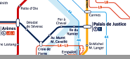 Metro - Tram map