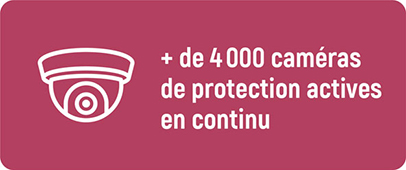 + de 4000 caméras de protection actives en continu