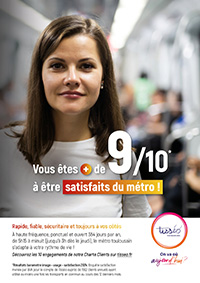 Affiche Campagne Qualité Métro
