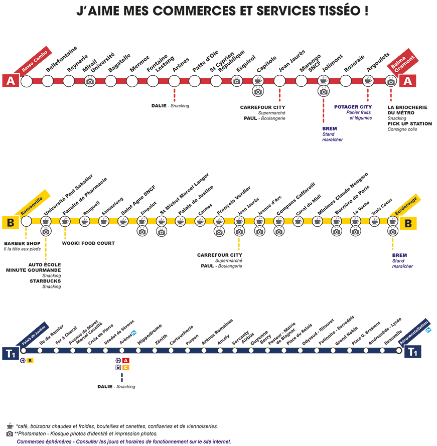 Commerces et services Tisséo