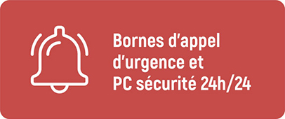 Bornes d'appel d'urgence et PC sécurité 24h/24