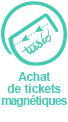 Bouton achat ticket magnétique